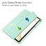 Cover2day - Tablet Hoes geschikt voor Samsung Galaxy Tab S8 (2022) - Tri-Fold Transparante Cover - Met Pencil Houder - Licht Groen