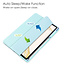 Cover2day - Tablet Hoes geschikt voor Samsung Galaxy Tab S8 (2022) - Tri-Fold Transparante Cover - Met Pencil Houder - Groen