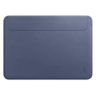 WIWU WIWU - Laptophoes 13 Inch geschikt voor Macbook/laptop - Laptop Sleeve gemaakt van PU leer - Skin Pro III - Blauw