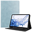 Cover2day - Hoes geschikt voor Samsung Galaxy Tab S8 (2022) - PU Leer Folio Book Case - Licht Blauw