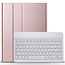 iPad Air 10.9 inch 2020 Case - Detachable Bluetooth Wireless QWERTY Keyboard Case - Rose Gold
