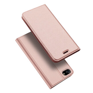 Dux Ducis Dux Ducis - Telefoonhoesje geschikt voor iPhone SE 2022 - Skin Pro Book Case - Rosé Goud