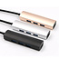 USB Splitter - USB Hub 3.0 - 4 Poorten - USB 3.0 aansluiting - Aluminium - Zilver