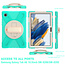 Cover2day - Tablet Hoes geschikt voor Samsung Galaxy Tab A8 (2021) - 10.5 Inch - Hand Strap Armor Case - Turquoise