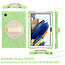 Cover2day - Tablet Hoes geschikt voor Samsung Galaxy Tab A8 (2021) - 10.5 Inch - Hand Strap Armor Case - Licht Groen