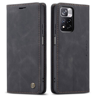 CaseMe CaseMe - Hoesje compitabel met Xiaomi Redmi Note 11 Pro - Wallet Book Case - Magneetsluiting - Zwart