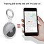 Case2go - Apple Airtag case - Airtag key ring - Airtag case - Silicone - Transparent white