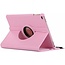 Case2go - Tablet cover suitable for iPad 2021 - 10.2 Inch - Rotatable Book Case Cover - Pink