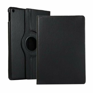 Cover2day Case2go - Tablet cover suitable for iPad 2021 - 10.2 Inch - Rotatable Book Case Cover - Black