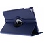 Case2go - Tablet cover suitable for iPad 2021 - 10.2 Inch - Rotatable Book Case Cover - Dark Blue