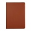 Case2go - Tablet cover suitable for iPad 2021 - 10.2 Inch - Rotatable Book Case Cover - Brown