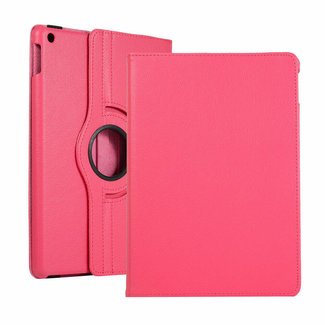 Cover2day Case2go - Tablet cover suitable for iPad 2021 - 10.2 Inch - Rotatable Book Case Cover - Magenta