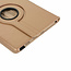 Case2go - Tablet cover suitable for iPad 2021 - 10.2 Inch - Rotatable Book Case Cover - Gold