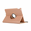 Case2go - Tablet cover suitable for iPad 2021 - 10.2 Inch - Rotatable Book Case Cover - Rose Gold