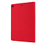 Case2go - Tablet cover suitable for iPad 2021 - 10.2 Inch - Book Case with Soft TPU holder - Red