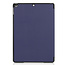 Case2go - Tablet cover suitable for iPad 2021 - 10.2 Inch - Tri-Fold Book Case - Dark Blue