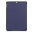 Tablet hoes geschikt voor iPad 2021 - 10.2 Inch - Tri-Fold Book Case - Donker Blauw