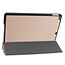 Case2go - Tablet cover suitable for iPad 2021 - 10.2 Inch - Tri-Fold Book Case - Gold