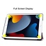 Case2go - Tablet cover suitable for iPad 2021 - 10.2 Inch - Tri-Fold Book Case - Galaxy