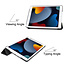 Case2go - Tablet cover suitable for iPad 2021 - 10.2 Inch - Tri-Fold Book Case - Don't Touch Me