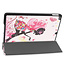 Case2go - Tablet cover suitable for iPad 2021 - 10.2 Inch - Tri-Fold Book Case - Flower Fairy