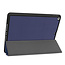 Case2go - Tablet cover suitable for Apple iPad 2021 - 10.2 inch - Tri-Fold Book Case - Apple Pencil Holder - Dark Blue