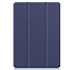 Case2go - Tablet cover suitable for Apple iPad 2021 - 10.2 inch - Tri-Fold Book Case - Apple Pencil Holder - Dark Blue