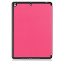 Cover2day Tablet hoes geschikt voor Apple iPad 2021 - 10.2 inch - Tri-Fold Book Case - Apple Pencil Houder - Magenta