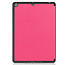 Tablet hoes geschikt voor Apple iPad 2021 - 10.2 inch - Tri-Fold Book Case - Apple Pencil Houder - Magenta