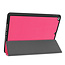 Case2go - Tablet cover suitable for Apple iPad 2021 - 10.2 inch - Tri-Fold Book Case - Apple Pencil Holder - Magenta