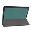 Case2go - Tablet cover suitable for Apple iPad 2021 - 10.2 inch - Tri-Fold Book Case - Apple Pencil Holder - Green