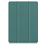 Case2go - Tablet cover suitable for Apple iPad 2021 - 10.2 inch - Tri-Fold Book Case - Apple Pencil Holder - Green