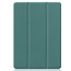 Tablet hoes geschikt voor Apple iPad 2021 - 10.2 inch - Tri-Fold Book Case - Apple Pencil Houder - Groen
