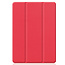 Case2go - Tablet cover suitable for Apple iPad 2021 - 10.2 inch - Tri-Fold Book Case - Apple Pencil Holder - Red