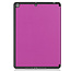 Case2go - Tablet cover suitable for Apple iPad 2021 - 10.2 inch - Tri-Fold Book Case - Apple Pencil Holder - Purple