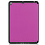 Tablet hoes geschikt voor Apple iPad 2021 - 10.2 inch - Tri-Fold Book Case - Apple Pencil Houder - Paars