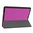 Case2go - Tablet cover suitable for Apple iPad 2021 - 10.2 inch - Tri-Fold Book Case - Apple Pencil Holder - Purple