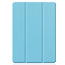 Case2go - Tablet cover suitable for Apple iPad 2021 - 10.2 inch - Tri-Fold Book Case - Apple Pencil Holder - Light Blue