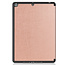 Case2go - Tablet cover suitable for Apple iPad 2021 - 10.2 inch - Tri-Fold Book Case - Apple Pencil Holder - Rose Gold