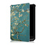 Case2go - Case for PocketBook Touch HD 3 - Slim Tri-Fold Book Case -with Auto Sleep Wake Function - White Blossom