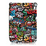 Case2go - Case for PocketBook Touch HD 3 - Slim Tri-Fold Book Case -with Auto Sleep Wake Function - Graffiti