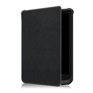 Cover2day Case2go - Case for PocketBook Touch Lux 5 - Slim Tri-Fold Book Case -with Auto Sleep Wake Function - Black