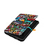 Case2go - Case for PocketBook Touch Lux 5 - Slim Tri-Fold Book Case -with Auto Sleep Wake Function - Graffiti