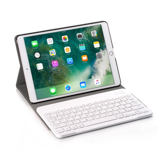Cover2day Bluetooth toetsenbord geschikt voor iPad 10.2 (2021 / 2020 / 2019) - Bluetooth toetsenbord hoes - QWERTY layout - Magneetsluiting - Sleep/Wake-up functie - Roze