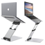 Ergonomic  Laptop Stand -  Adjustable Height from 2.1" to 19" - Sit to Stand Laptop Holder - All Laptops Tablets 10-17" - Aluminium