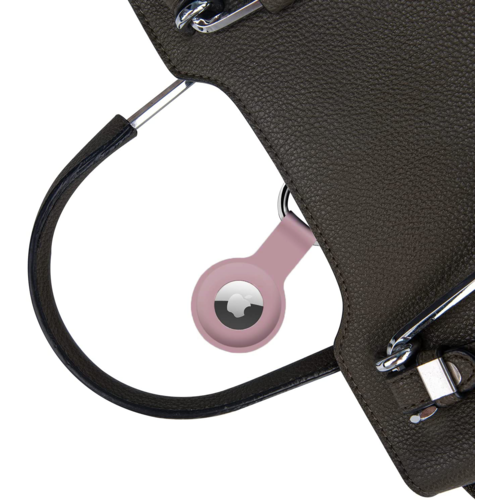 Cover2day Sleutelhanger voor Airtag - Siliconen hoesje - AirTag hanger - Roze