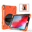 Case2go - Tablet cover suitable for iPad 2021 - 10.2 Inch - Hand Strap Armor Case - Orange