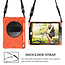 Tablet hoes geschikt voor iPad 2021 - 10.2 Inch - Hand Strap Armor Case - Oranje