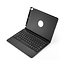 Case2go - Bluetooth keyboard Tablet cover suitable for iPad 2021 - 10.2 Inch - with Touchpad - Black