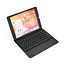 Case2go - Bluetooth keyboard Tablet cover suitable for iPad 2021 - 10.2 Inch - with Touchpad - Black